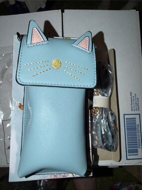 Brentano periwinkle blue cat crossbody